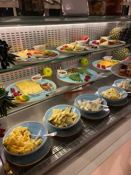 Kaasbuffet in het Corendon Mangrove Beach Resort